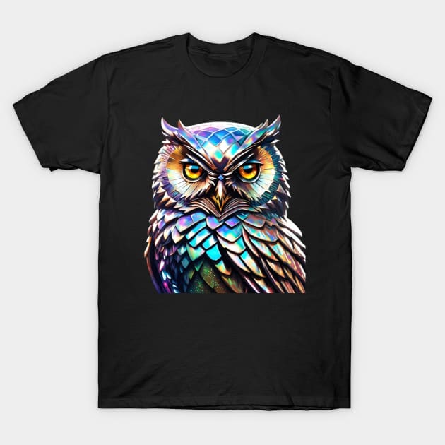 Magical Holographic Owls: Hooty T-Shirt by Wanderer Bat